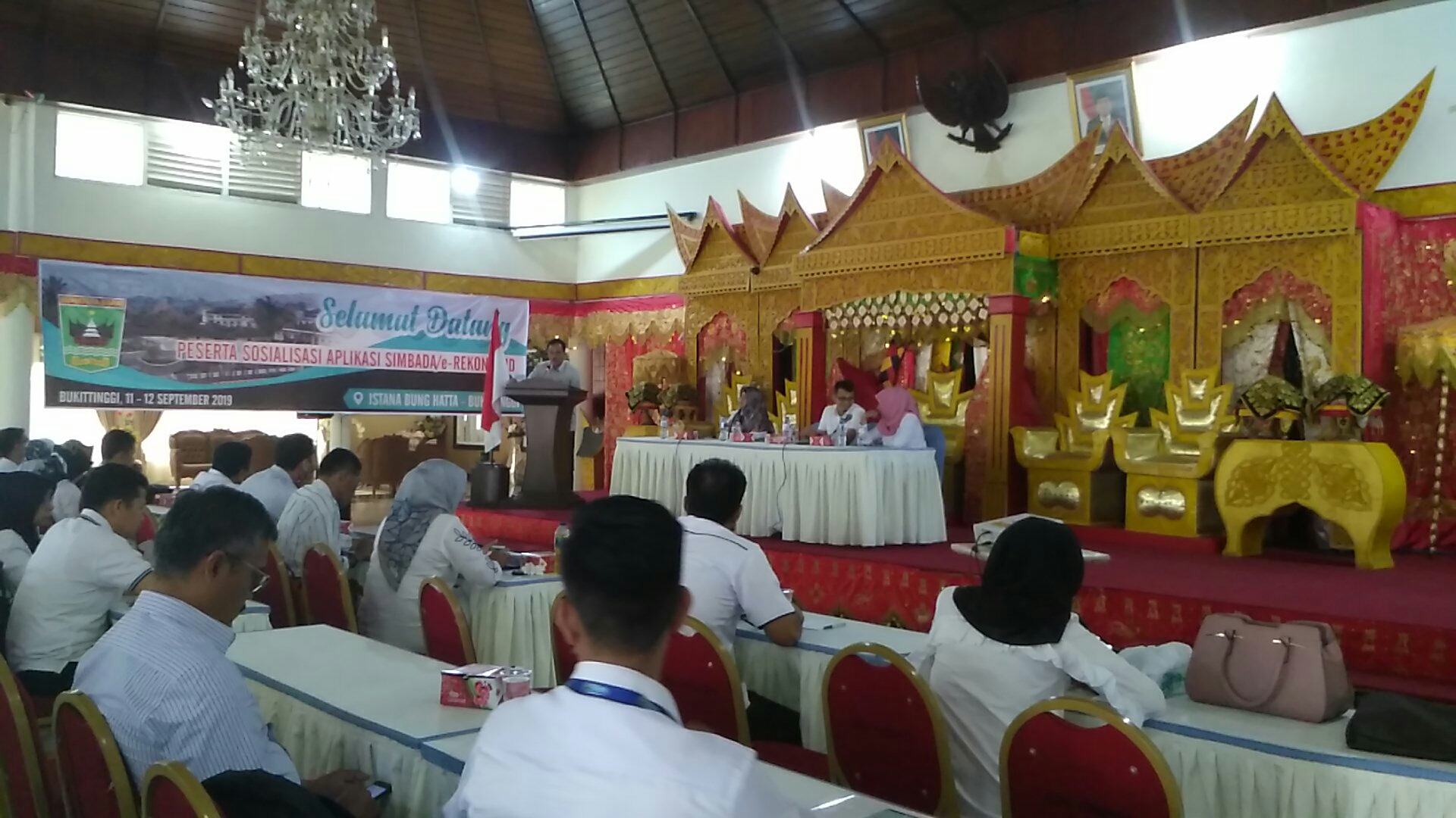 Peluncuran Simbada e-Rekon di Istana Bung Hatta Bukittinggi