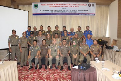 Rapat Forum Komunikasi  Satpol PP dan Damkar Se-Sumatera Barat Tahun 2019