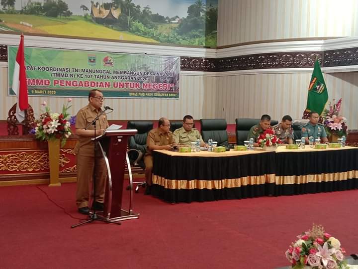 TMMD Tahun 2020 di Sumbar Diadakan di Kab. Sijunjung dan Kab. Pasaman Barat