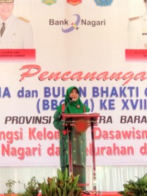 KABUPATEN AGAM TUAN RUMAH PENCANANGAN BULAN BAKTI DASAWISMA