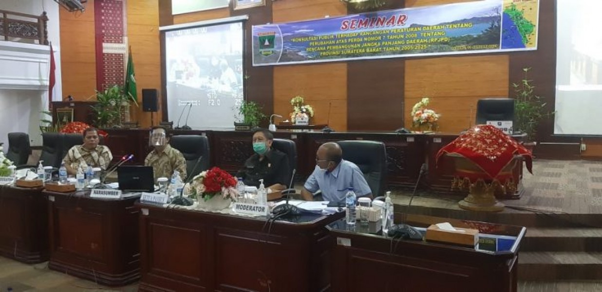 Seminar Perubahan Perda nomor 7 tahun 2008 , DPRD Sumbar Minta Pemprov Wadahi Pemuda Majukan Sektor Pariwisata