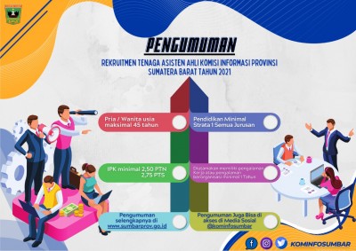 Pengumuman Rekruitmen Tenaga Asisten Ahli Komisi Informasi Provinsi Sumatera Barat Tahun 2021