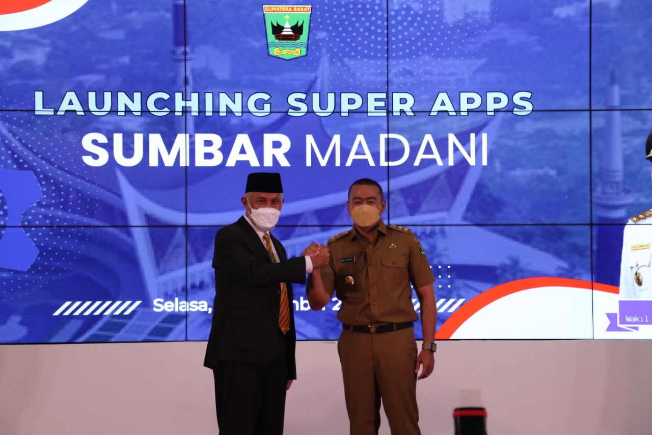 Pemprov Sumbar Resmi Luncurkan Super Apps Sumbar Madani