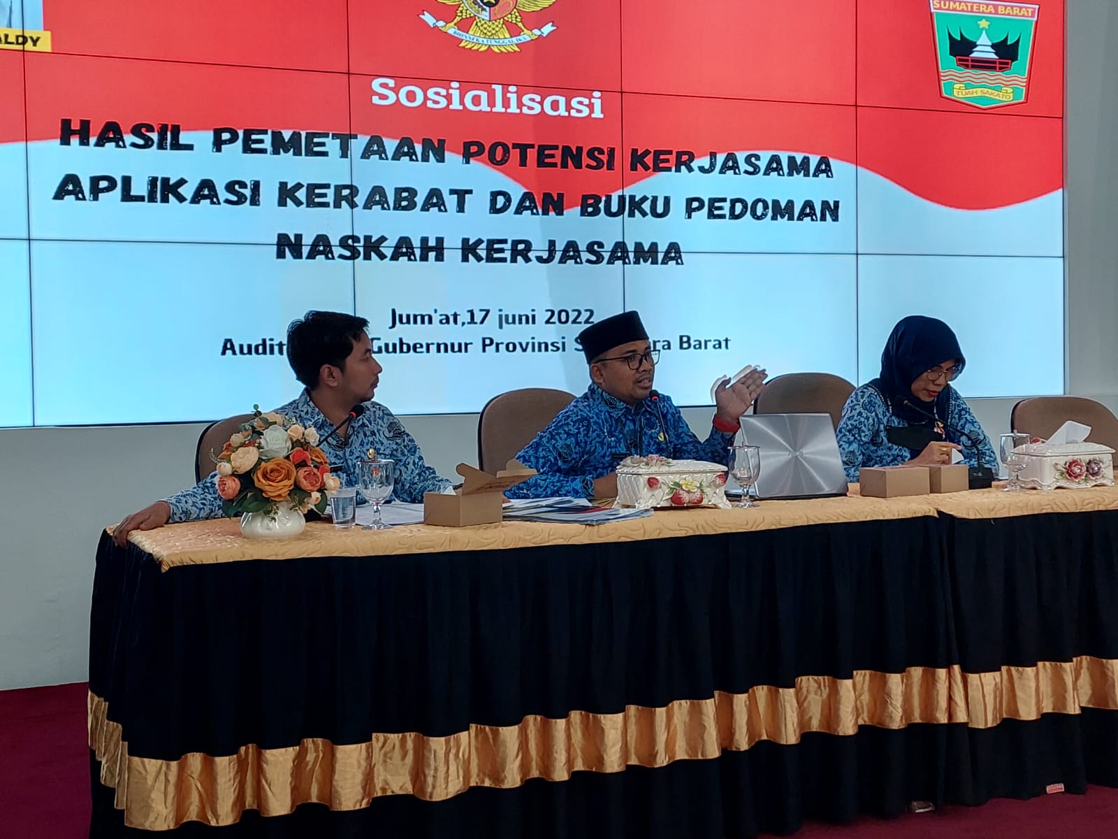 Tingkatkan Kerjasama Daerah, Pemprov Sumbar Kenalkan Aplikasi KERABAT dan Buku Pedoman Naskah Kerjasama