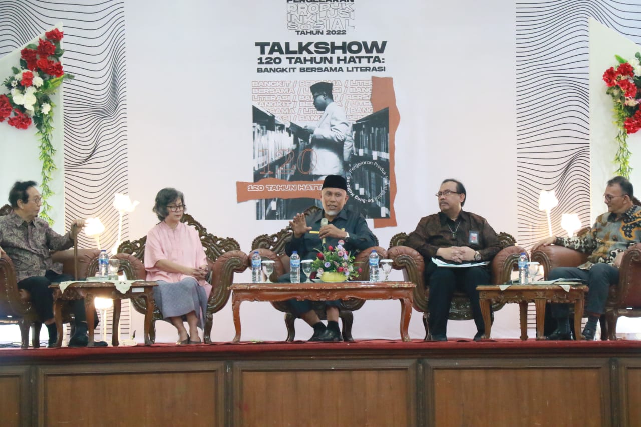 Buka Talkshow Peringati 120 Tahun Hatta, Gubernur Sumbar : Sosok Bung Hatta Hadir di Tengah Masyarakat Minang