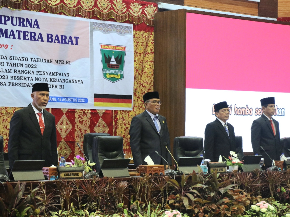 Gubernur Sumbar Hadiri Rapat Paripurna Mendengarkan Pidato Kenegaraan Presiden RI