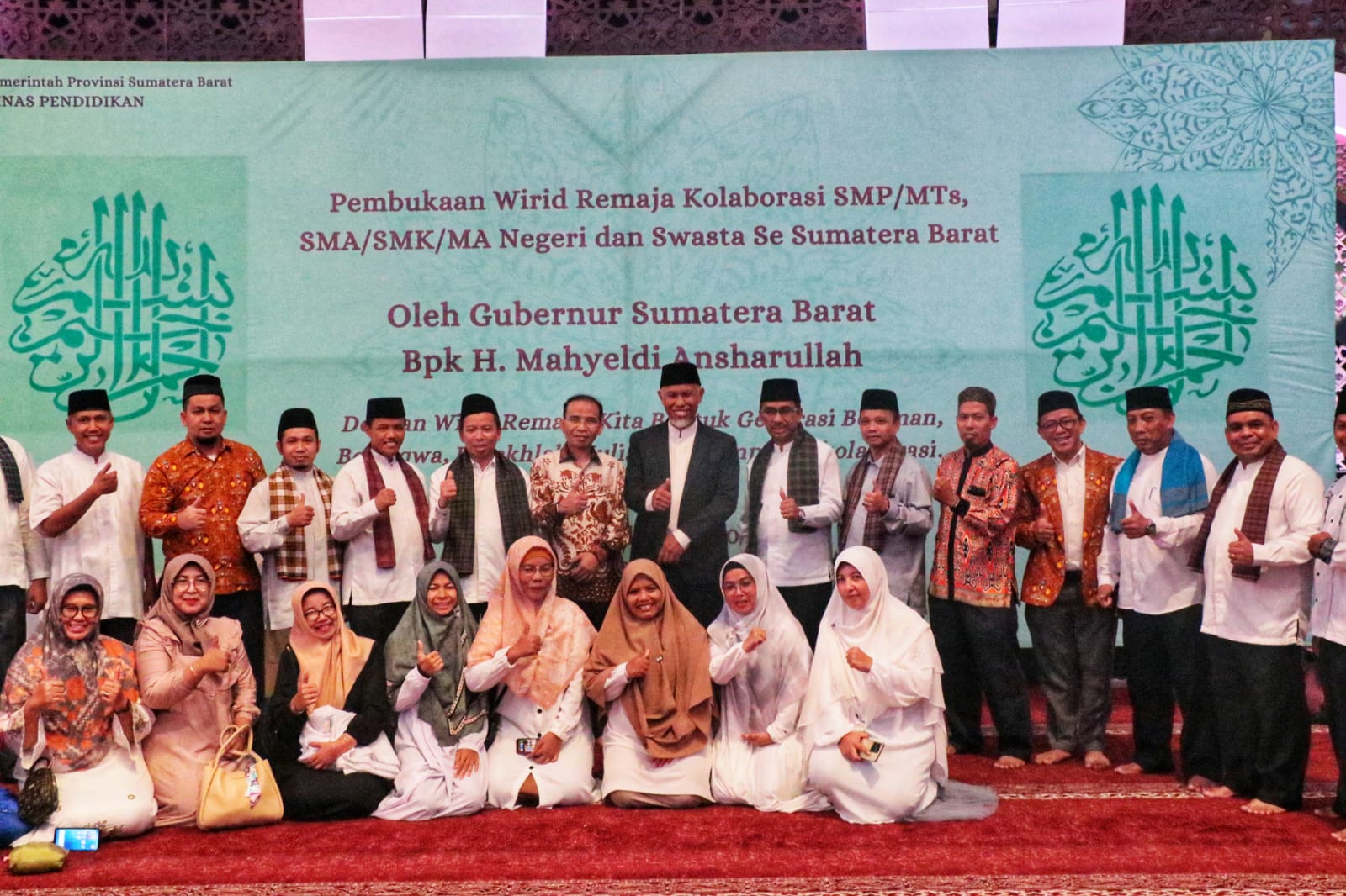 Di Hari Santri Nasional, Pemprov Sumbar Resmikan Wirid Remaja Siswa/i SMP dan SMA se-Sumbar