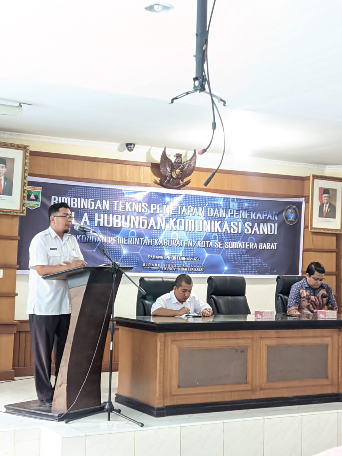 Diskominfotik Sumbar Gelar Bimtek Pola Hubungan Komunikasi Sandi Antar Perangkat Daerah