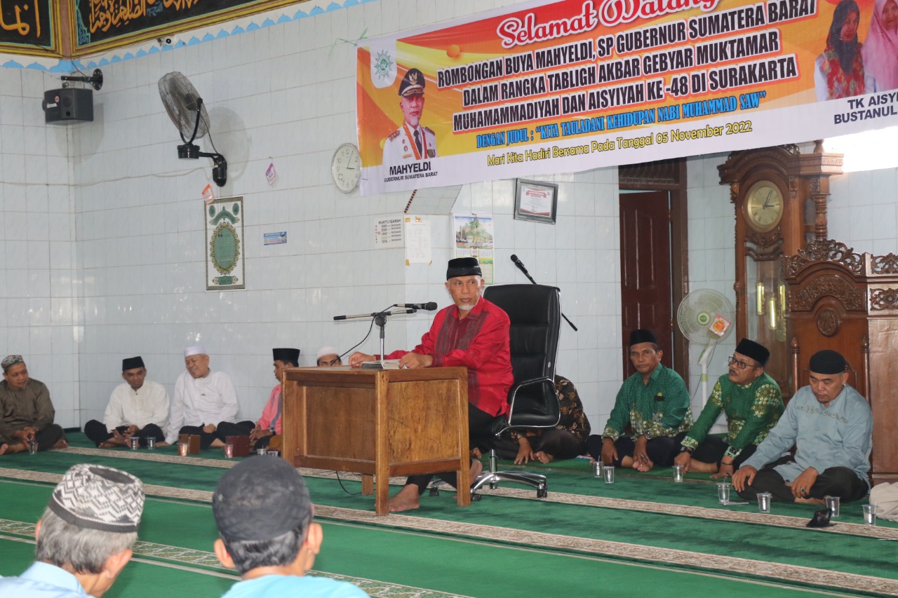 Buka Tabligh Akbar Gebyar Muktamar Muhammadiyah dan Aisyiyah ke-48, Gubernur Sumbar: Berikan Tauladan Kepada Anak