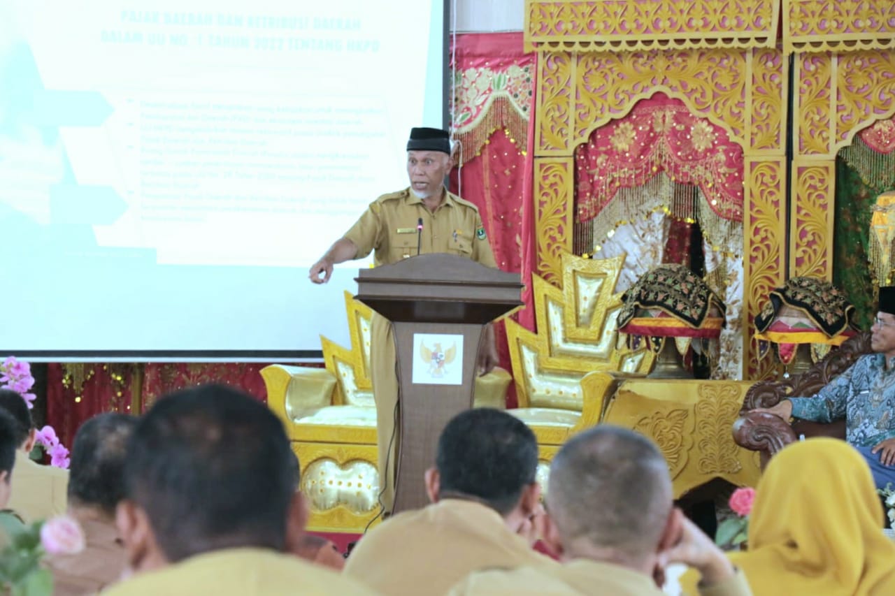 Peluang Tingkatkan Investasi Sumbar, Gubernur Mahyeldi Buka FGD Ranperda Tentang Pajak Daerah dan Retribusi Daerah