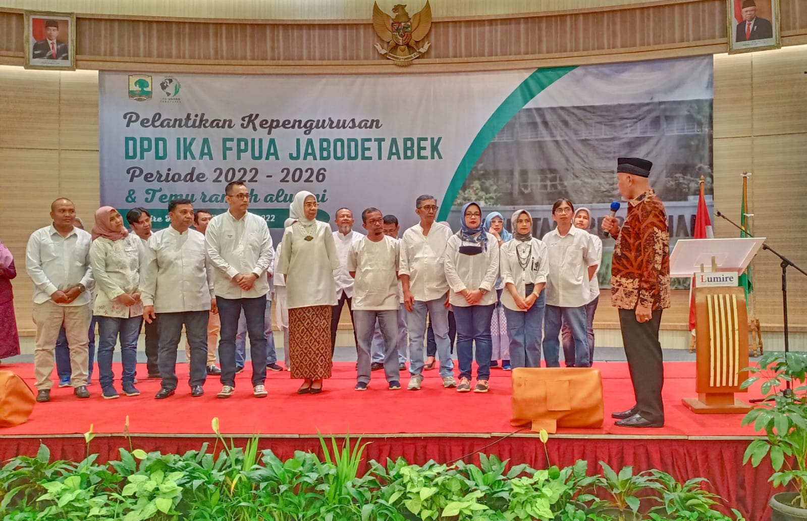 Gubernur Mahyeldi Lantik Kepengurusan DPD IKA FPUA Jabodetabek Periode 2022-2026