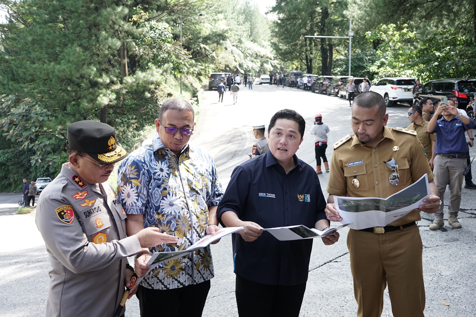 Menteri BUMN Erick Tohir Tinjau Sitinjau Lauik