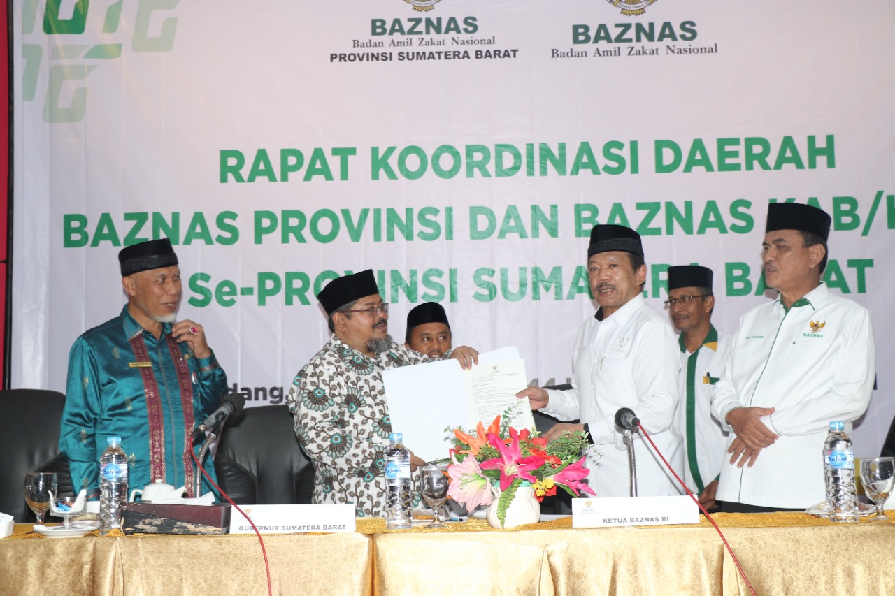 Gubernur Sumbar Minta Baznas Optimalkan Pengelolaan Zakat