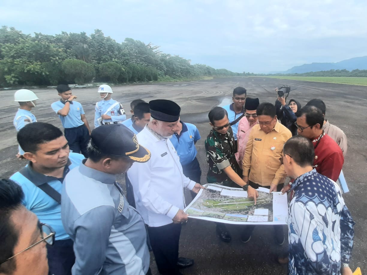 Gubernur Sumbar Tinjau Lokasi Penas KTNA di Lanud Sutan Sjahrir