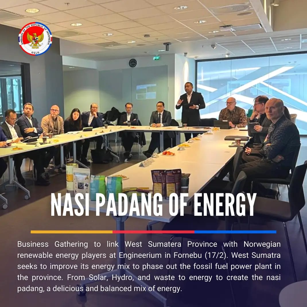 Diplomasi Nasi Padang Hingga Energi Terbarukan, Wagub Audy Jajaki Kerjasama Dengan Norwegia