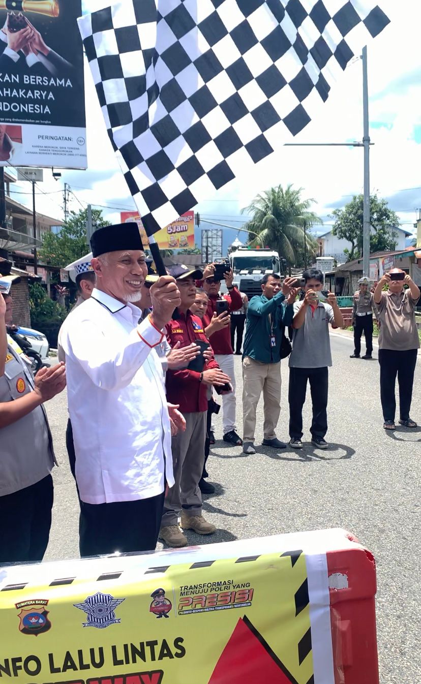 Uji Coba One Way (Satu Arah) Jalur Sicincin - Bukittinggi Resmi Dimulai