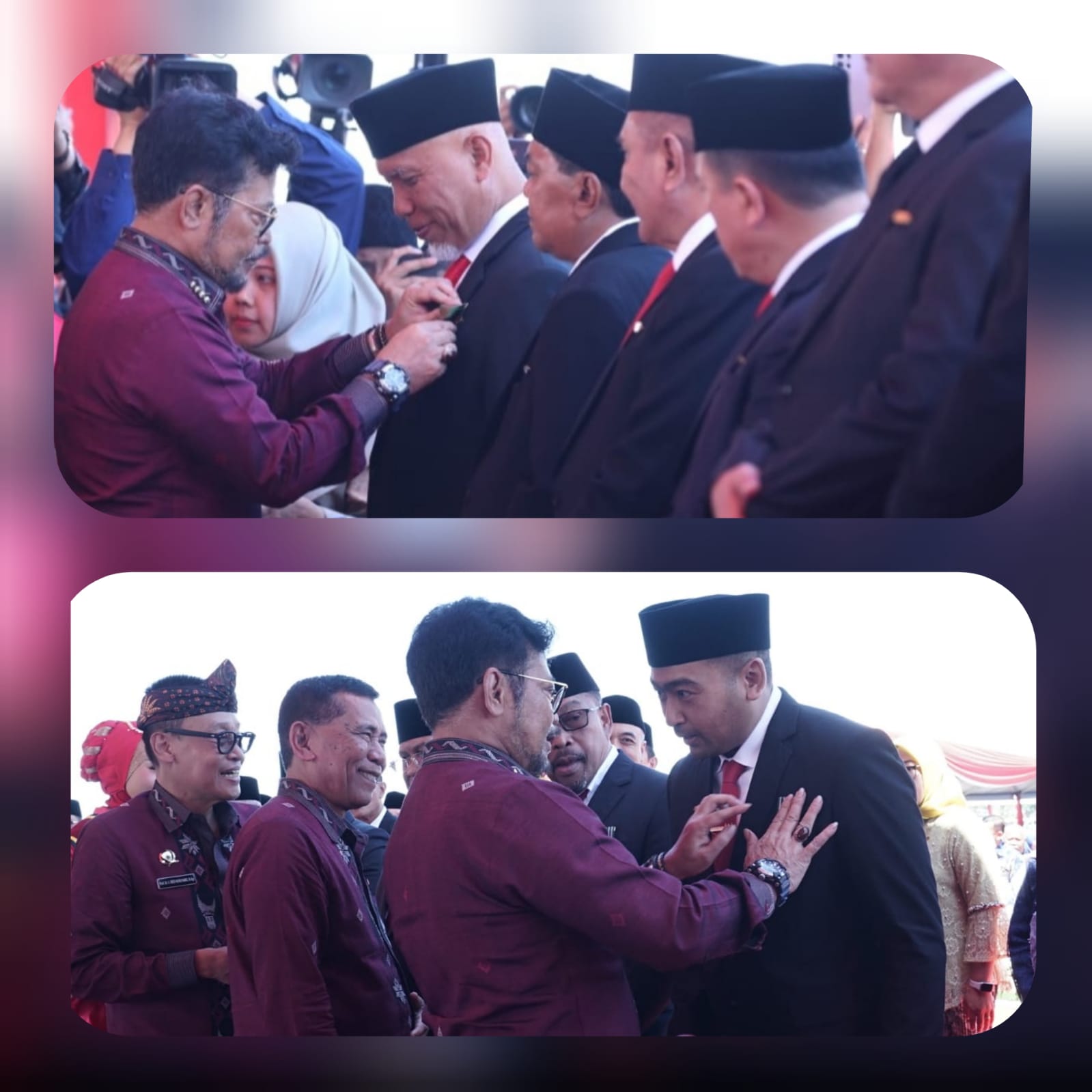 Gubernur dan Wagub Sumbar Terima Satyalancana Pembangunan dan Wira Karya dari Presiden RI 