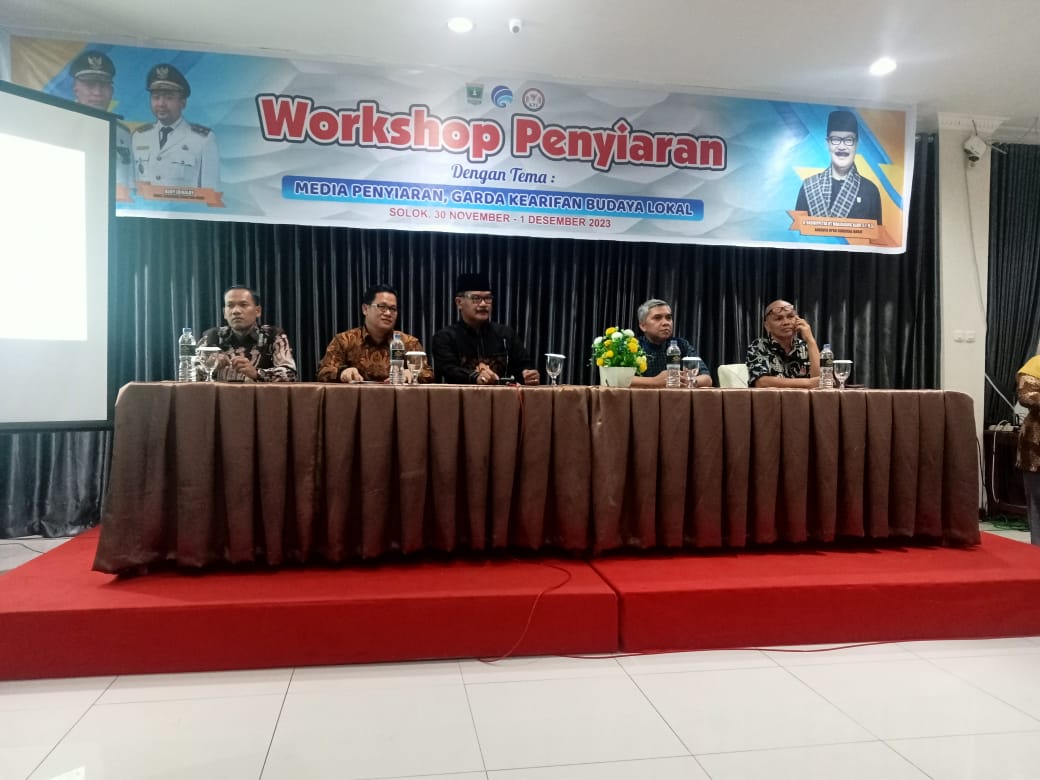 Tingkatkan Kompetensi SDM Media Penyiaran dan Konten Kreator, Diskominfotik Sumbar Gelar Workshop Penyiaran