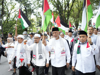 Unjuk Rasa Solidaritas Palestina, Mahyeldi: Sumatera Barat Bersama Palestina 