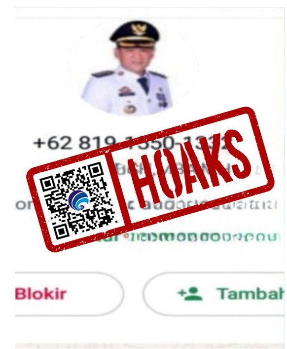 [HOAKS] Akun WhatsApp Mengatasnamakan Pj Bupati Kabupaten Kampar