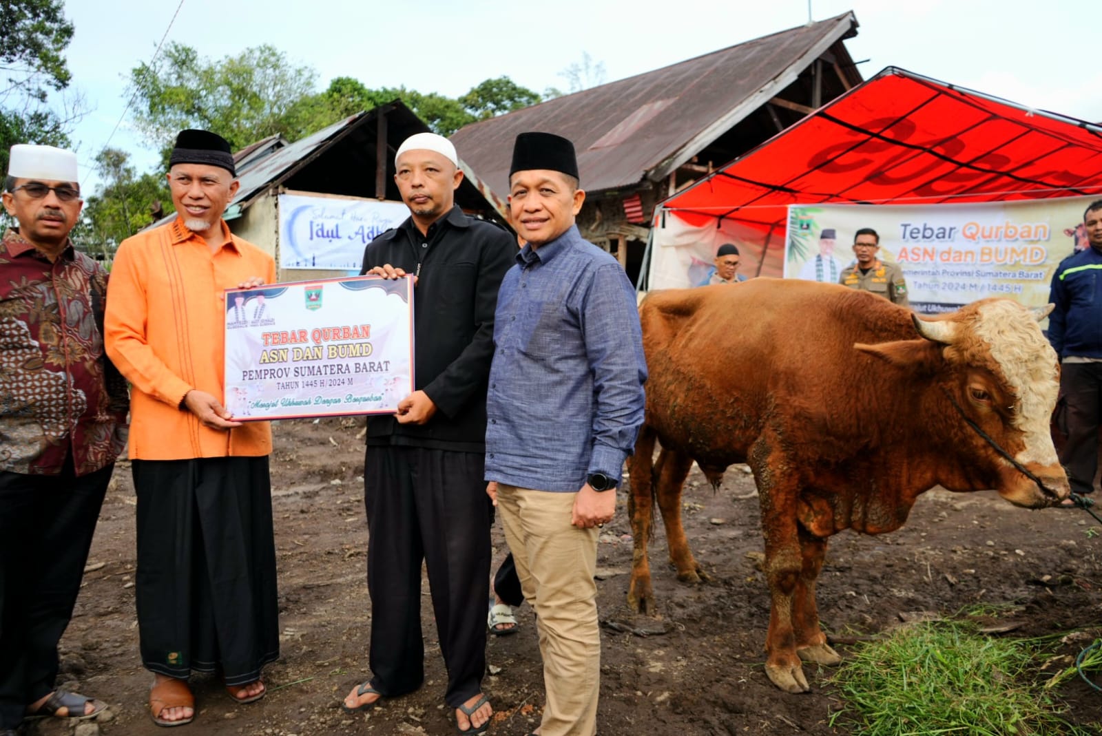 Pemprov Sumbar Salurkan 83 Hewan Qurban pada 15 Titik di Daerah Bencana