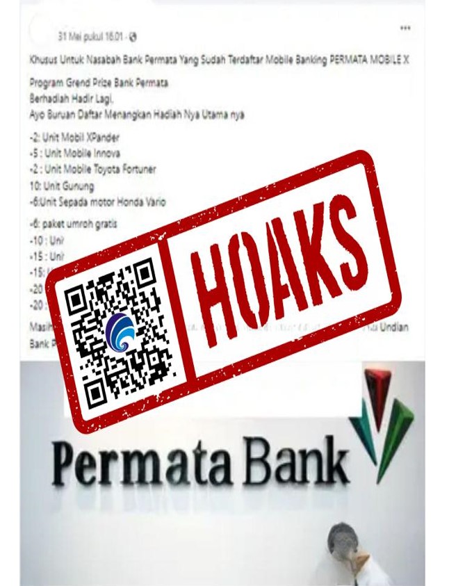 [HOAKS] Pendaftaran Program Grand Prize Permata Bank