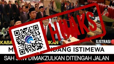 [HOAKS] MPR Gelar Sidang Istimewa Lengserkan Presiden Jokowi