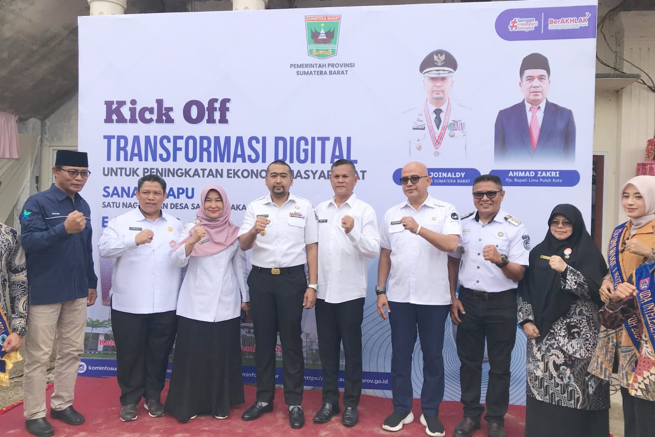 Plt. Gubernur Sumbar Kick Off Transformasi Digital di Nagari Simalanggang